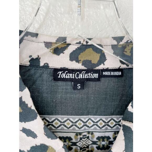 Tolani Collection Button Up Animal Print Shirt Women’s Small Multicolor - Picture 2 of 12